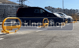 Cepos parking – barreras estacionamiento abatibles Mod. Oval