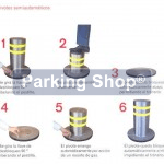 Ref. 108-04. Cepos - barreras de estacionamiento abatibles automáticas -  Parking Shop