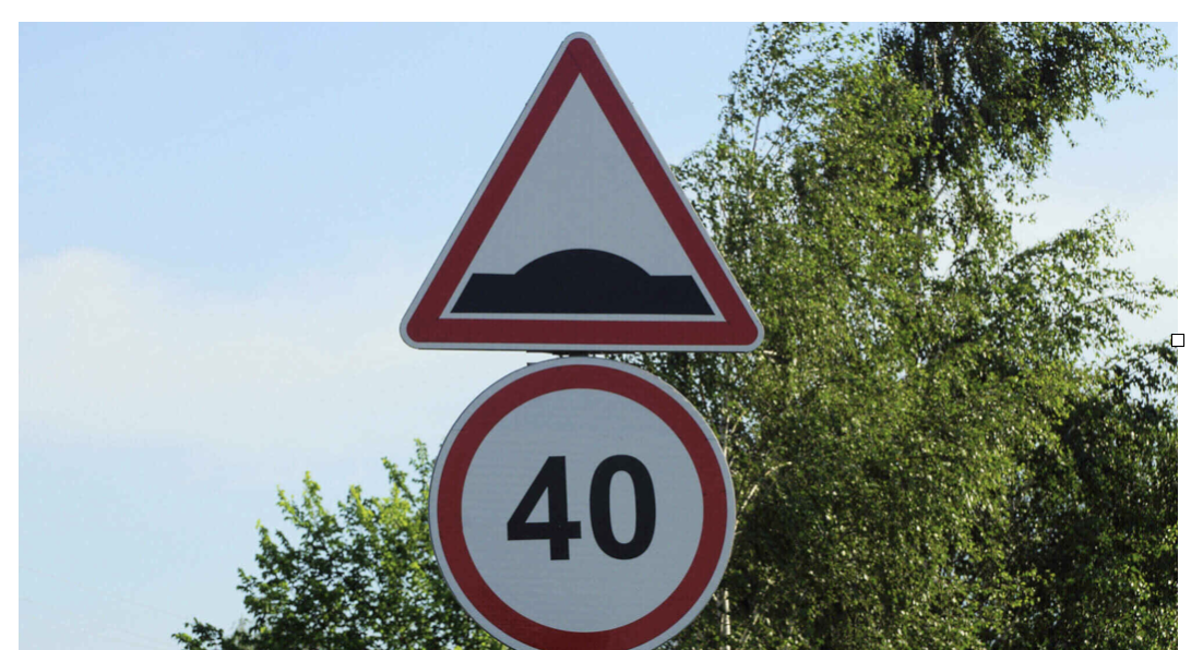 Señal Badén reductor de velocidad P-15a