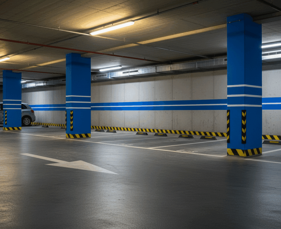 protección paredes garaje