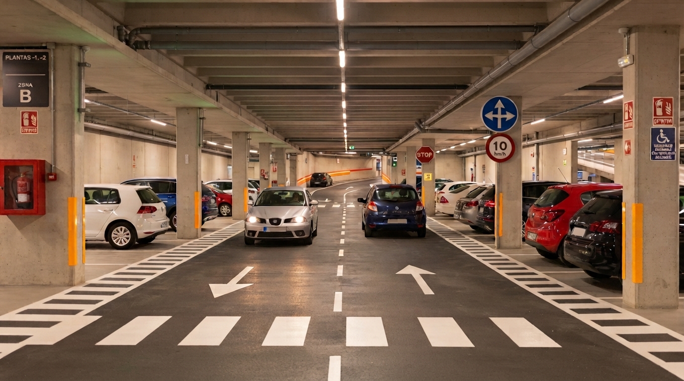 señalización parking